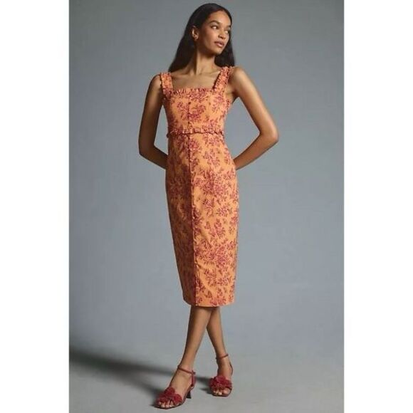 Anthropologie Dresses & Skirts - Anthropologie The Linden Slim Square-Neck Dress